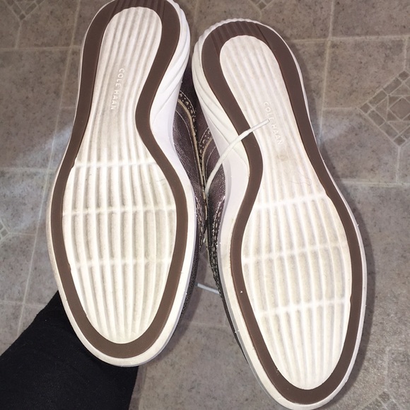 Cole Haan metalic GRAND EVOLUTION brogue Shoes - Picture 4 of 5